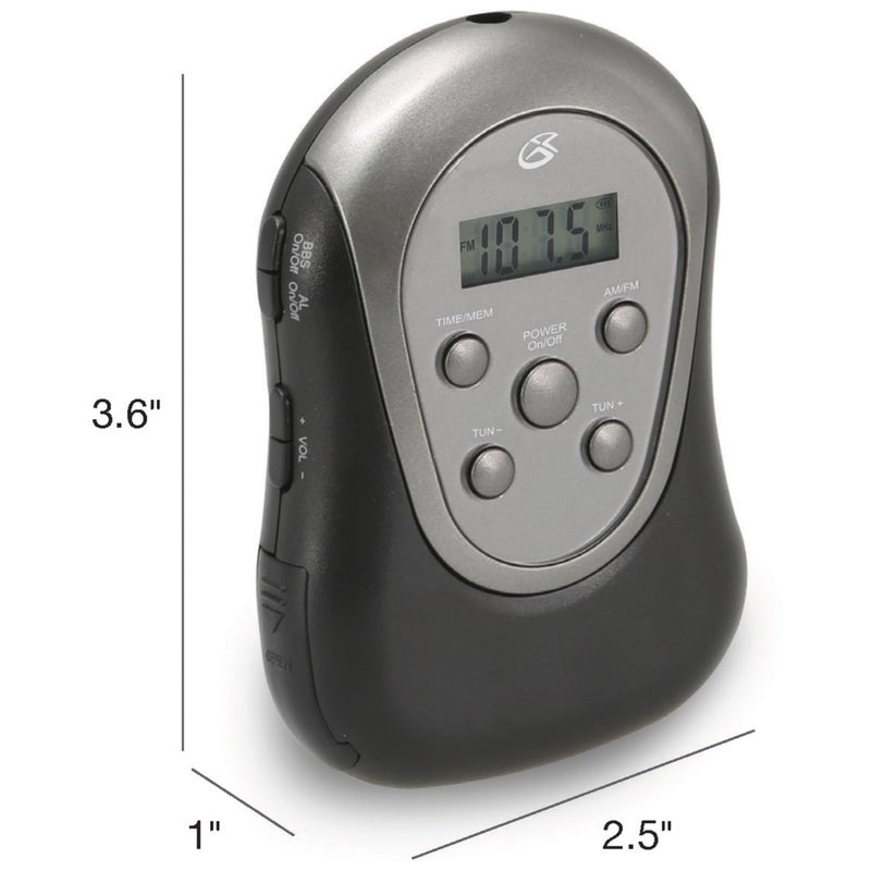 GPX R300S Am/FM Armband Radio with Earbuds,Black - Image 2